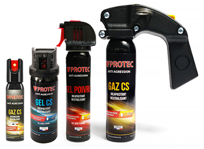 Bombe lacrymogène PUNCH - Spray puissant en GAZ 100 ml à 14,50 €