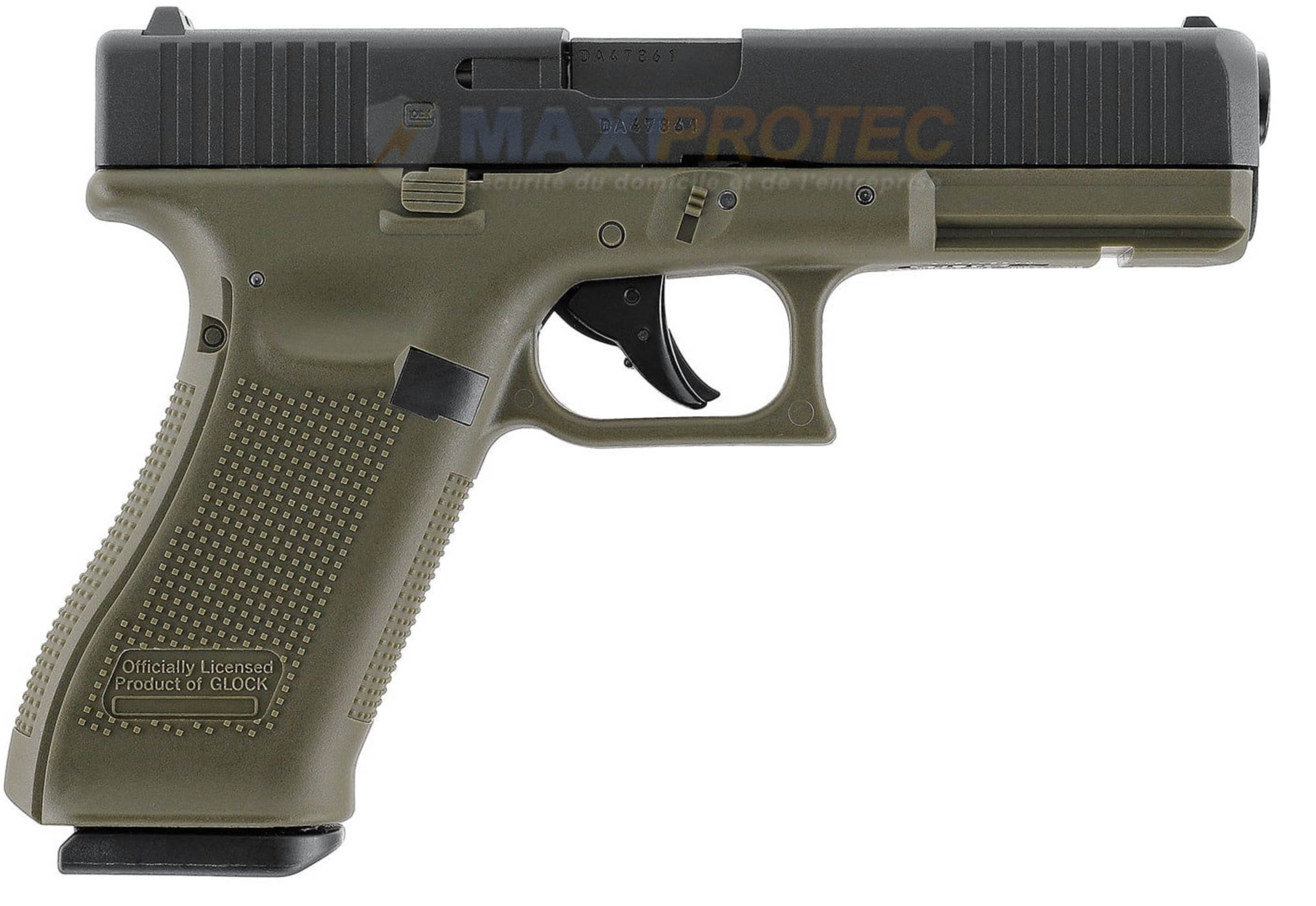 Détails de la sécurité et du chargeur du Glock 17