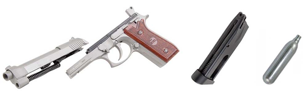 Pack Pistolet Bille Acier Swiss Arms SA24 - Pistolet à plomb