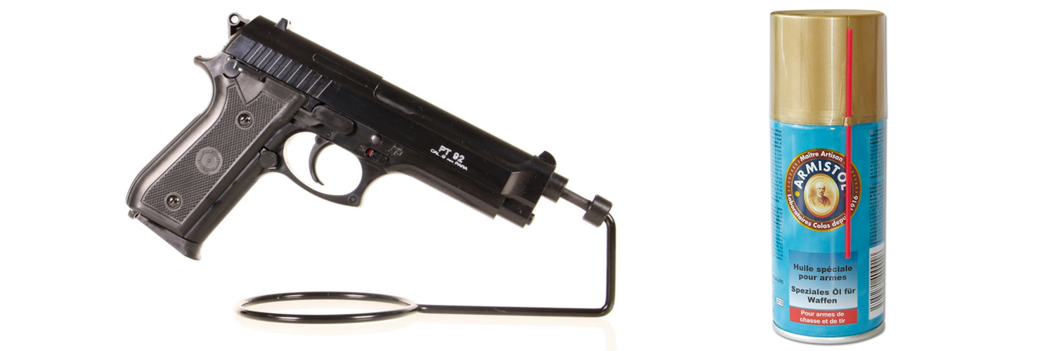 Pistolet à billes PT92 Cybergun SPRING culasse métal 6mm - 12BB